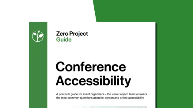 A fragment of the publication cover showing the title and Zero Project logo