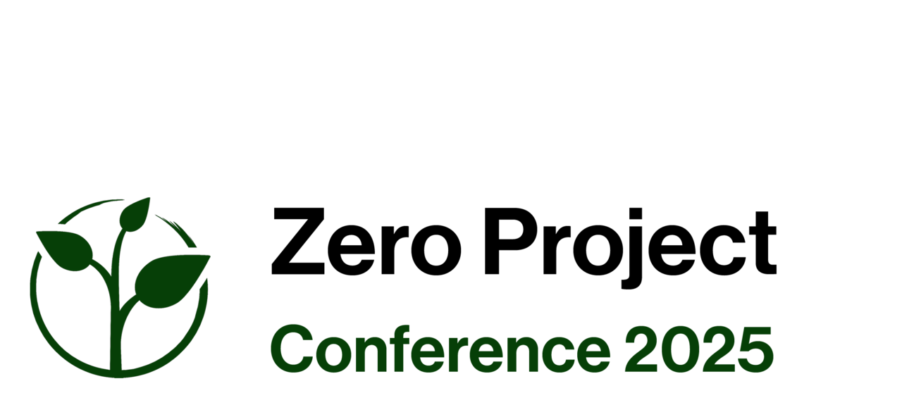Zero Project Conference 2025 logo with the event name and the Zero Project plant in dark green next to it