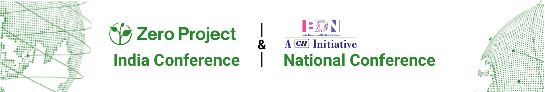 Zero Project Globe and Conference name with Zero Project and CII-IBDN logos
